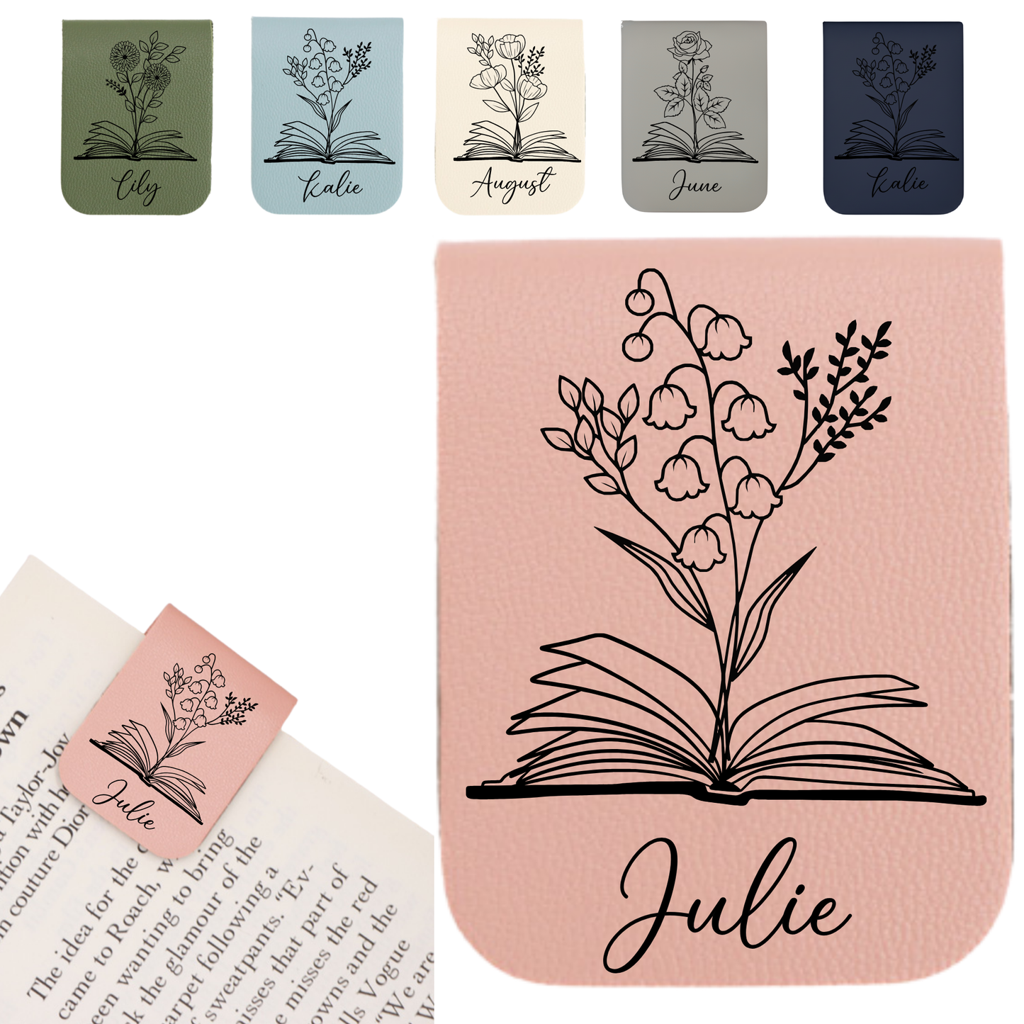 Lunea Personalised Magnetic Bookmark